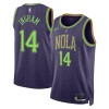 Canotte Uomo New Orleans Pelicans Brandon Ingram Nike 2024-25 City Edition Viola Swingman